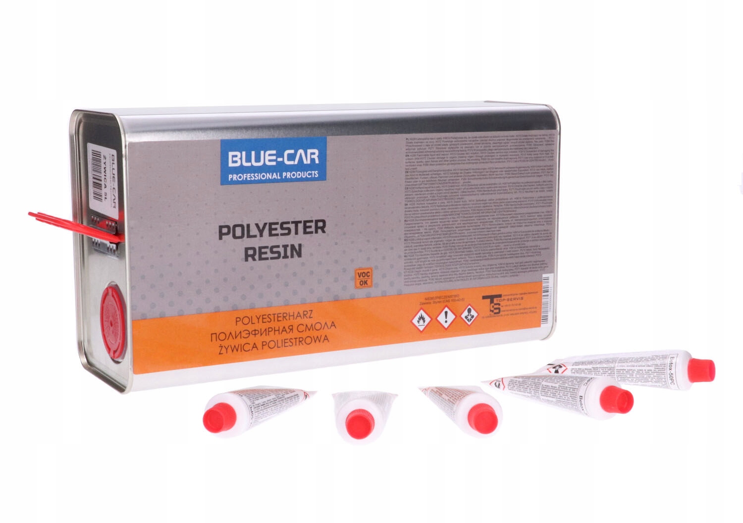 BLUE - CAR ПОЛИЭФИРНАЯ СМОЛА + ОТВЕРДИТЕЛЬ 5L