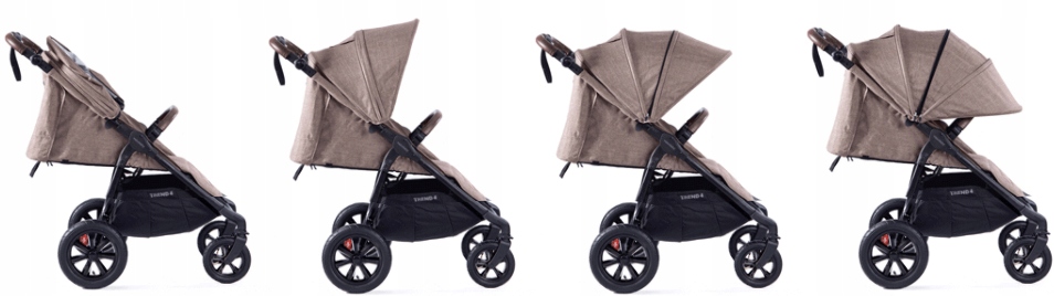 WÓZEK SPACEROWY VALCO SNAP4 SPORT TREND CHARCOAL Liczba kół 4