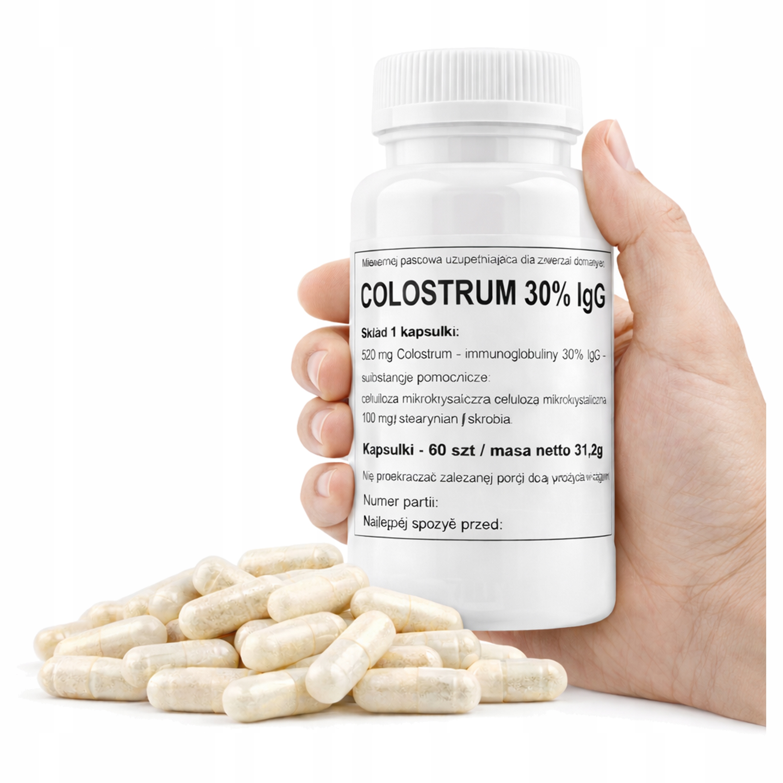 Levně Podkowa Lyofilizované Kolostrum, Kolostrum Imunoglobulinu 30% Igg 500 Mg