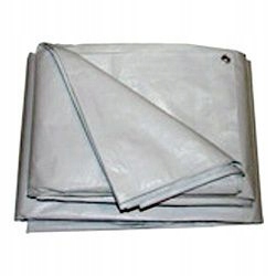 Plandeka 5x5 130g srebrna super gruba mrozoodporna