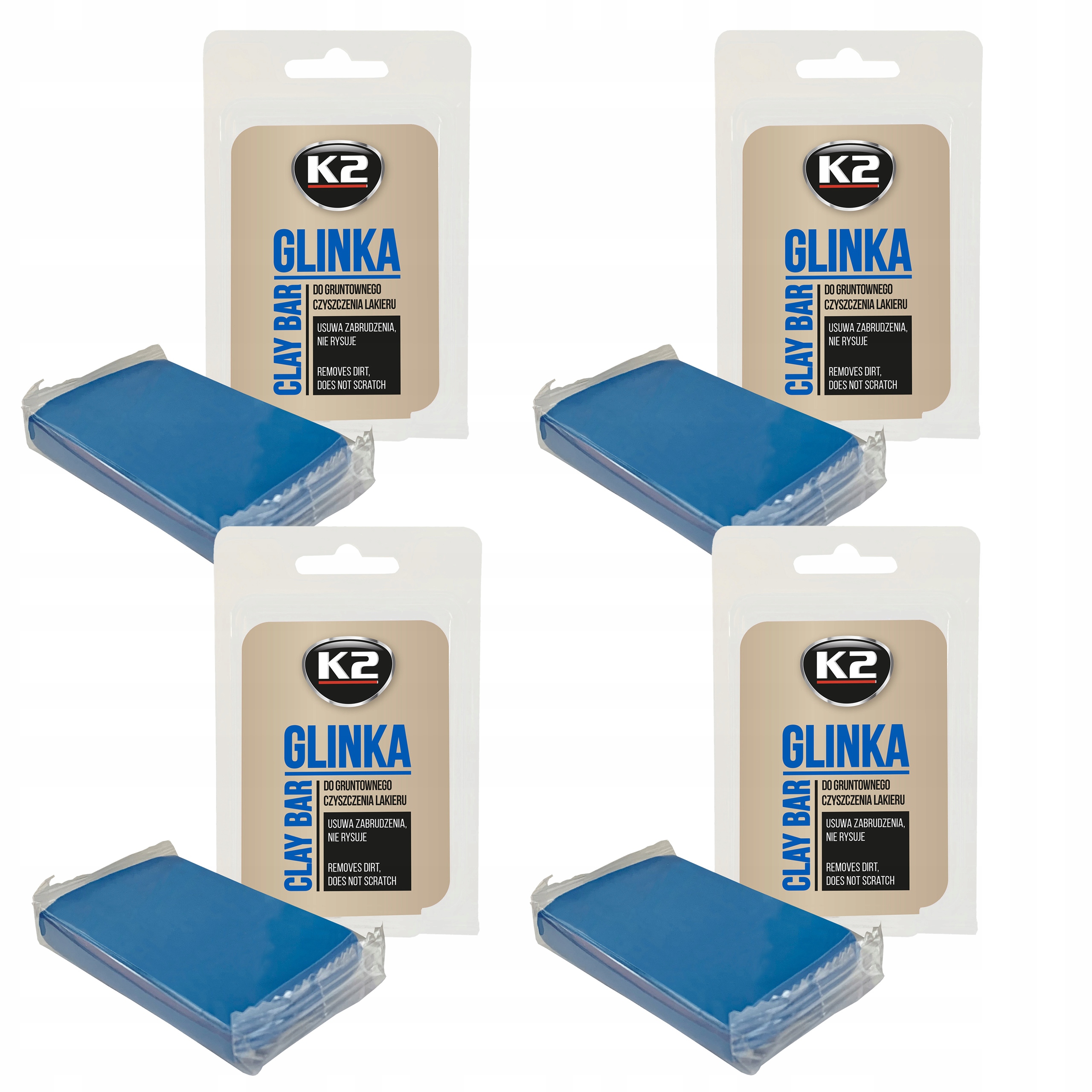

K2 Glinka 60G do czyszczenia mycia lakieru x 4