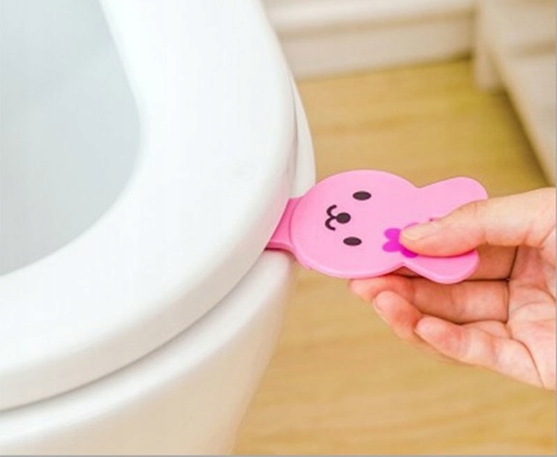 UCHWYT DO DESKI SEDESOWEJ TOALETY WC miś różowy Kolor różowy