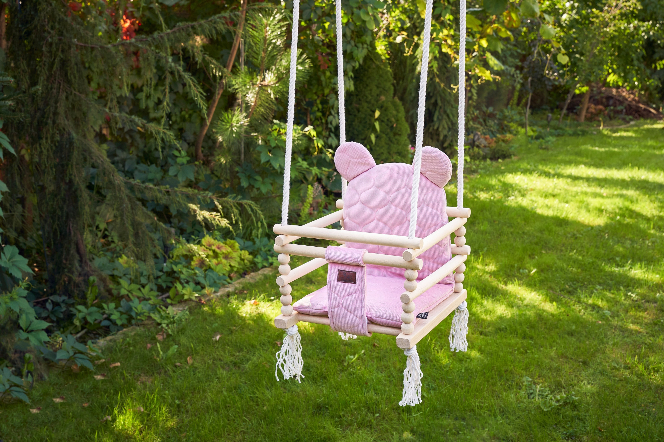 Huśtawka Dla Dzieci Do Pokoju MIŚ 3w1 Brudny Róż 170cm PREZENT NA MIKOŁAJA Wiek dziecka 9 m +