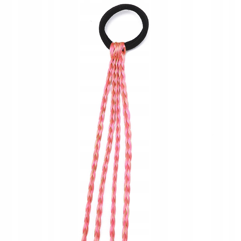 WARKOCZE NA GUMCE WARKOCZYKI DOCZEPIANE KOLOROWE Typ włosów syntetyczne