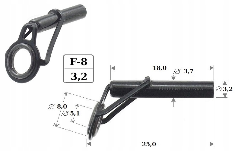 PRZELOTKA SZCZYTOWA PERFEKT SIK BK F-8 /3,2 mm Marka Perfekt
