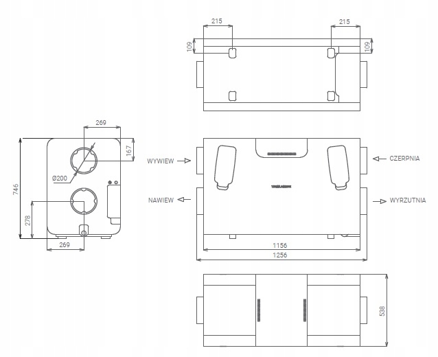 REKUPERATOR TG AIRPACK4 500h ENERGY+ Kod producenta AirPack 4 500h