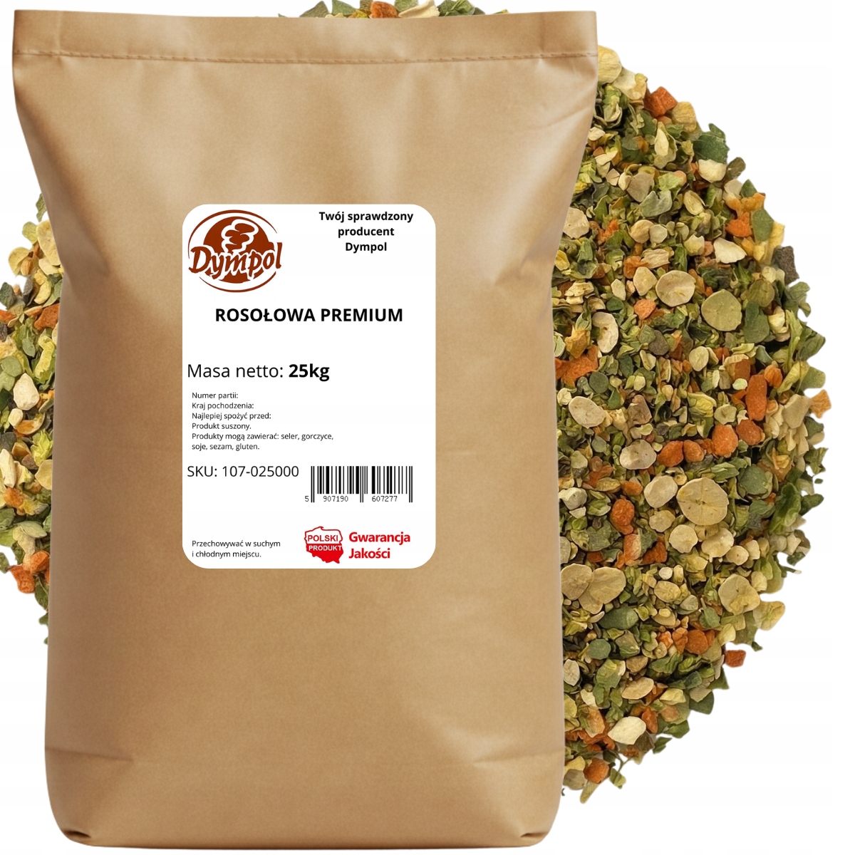 Koření Na Vývar Rostlinná Premium Přírodní zeleninová směs 25 kg