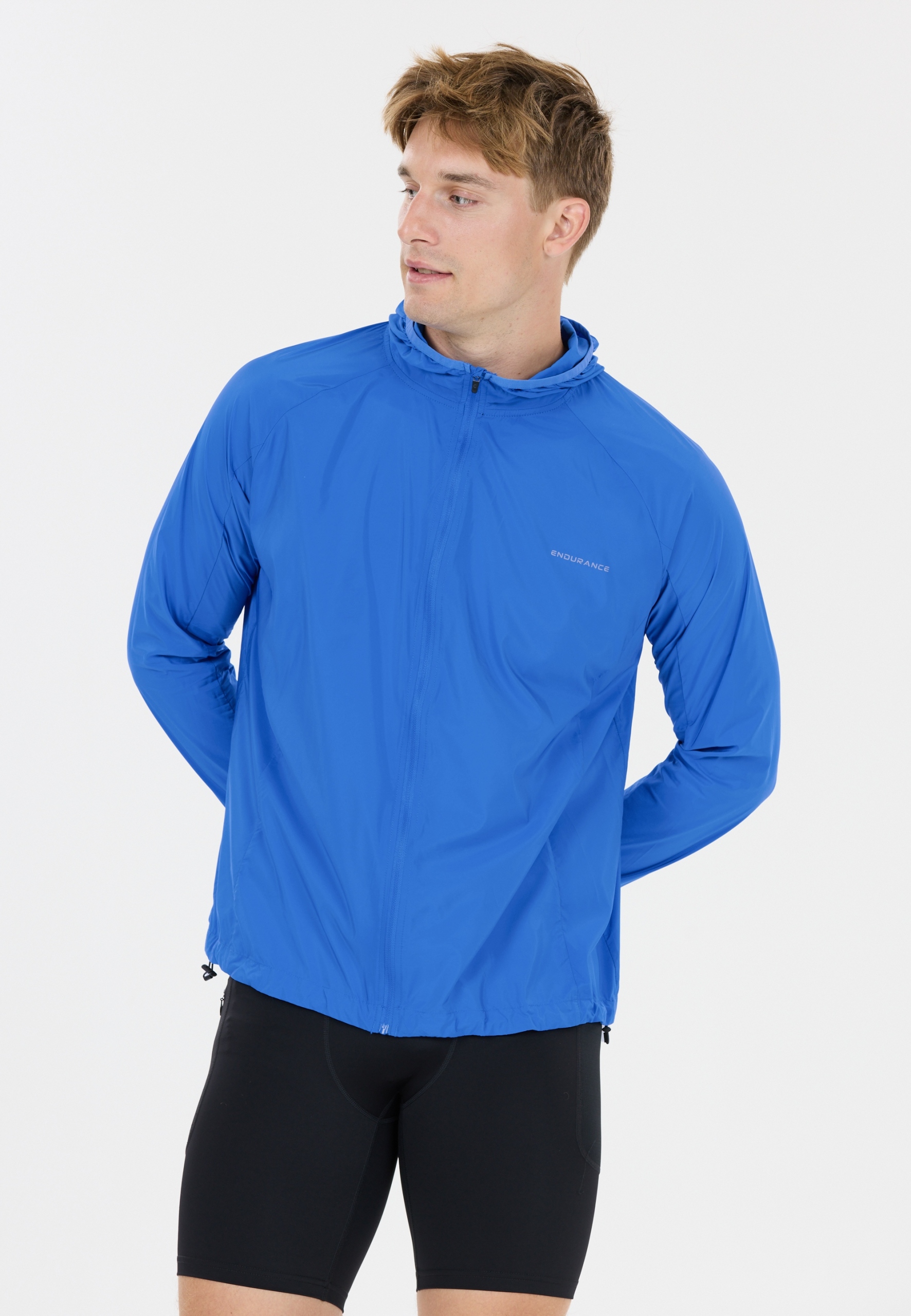 Pánská běžecká bunda Endurance Siony Light Jacket Modrá L