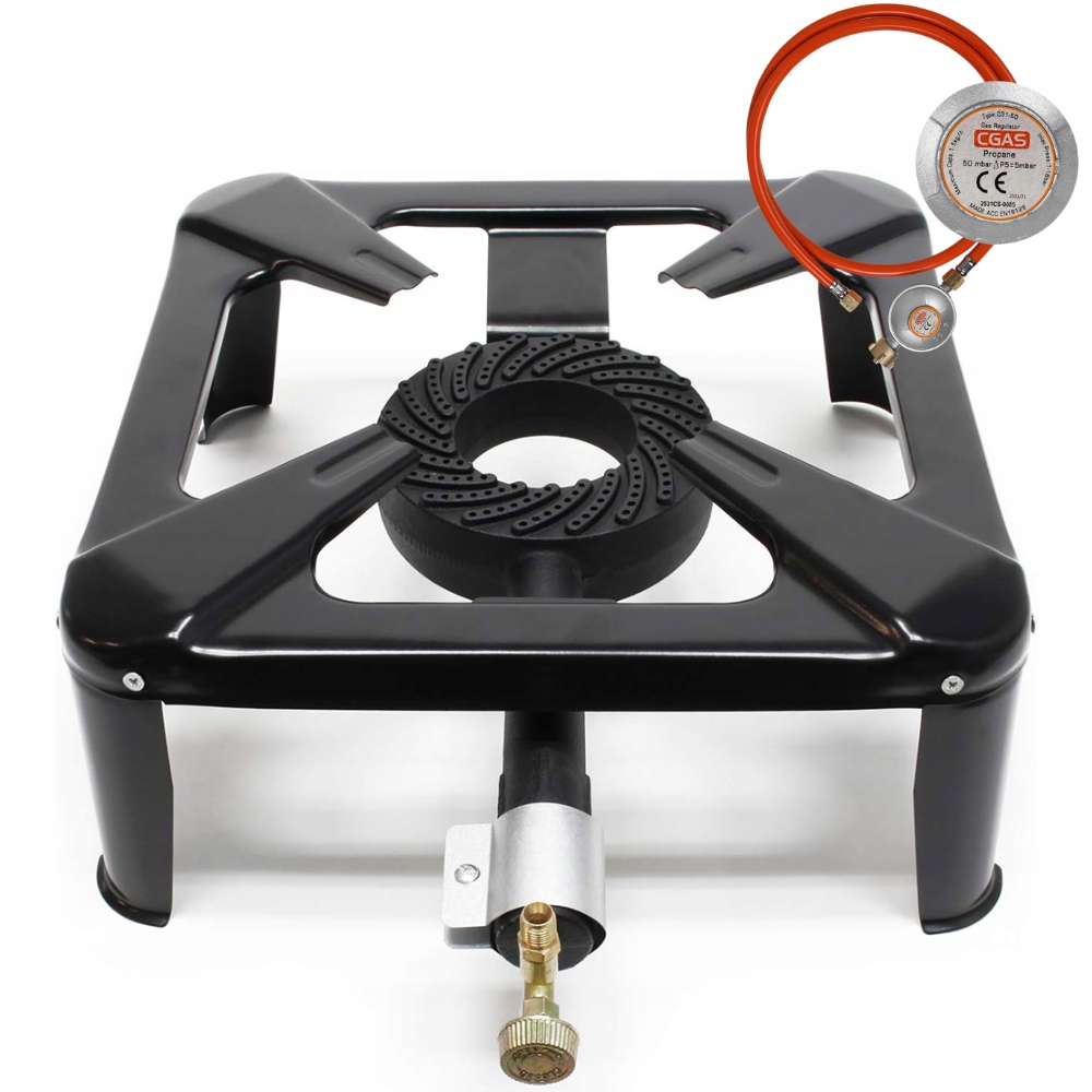 Plynový sporák 8 kW Stolní sporák Plynový sporák 40 x 40 x 16 cm