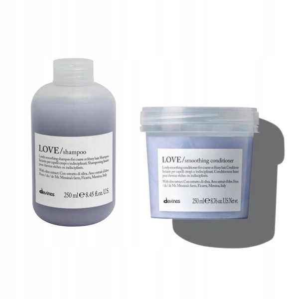 Davines Zestaw Love Smoth Wygładzający Szampon 250ml Odżywka 250ml