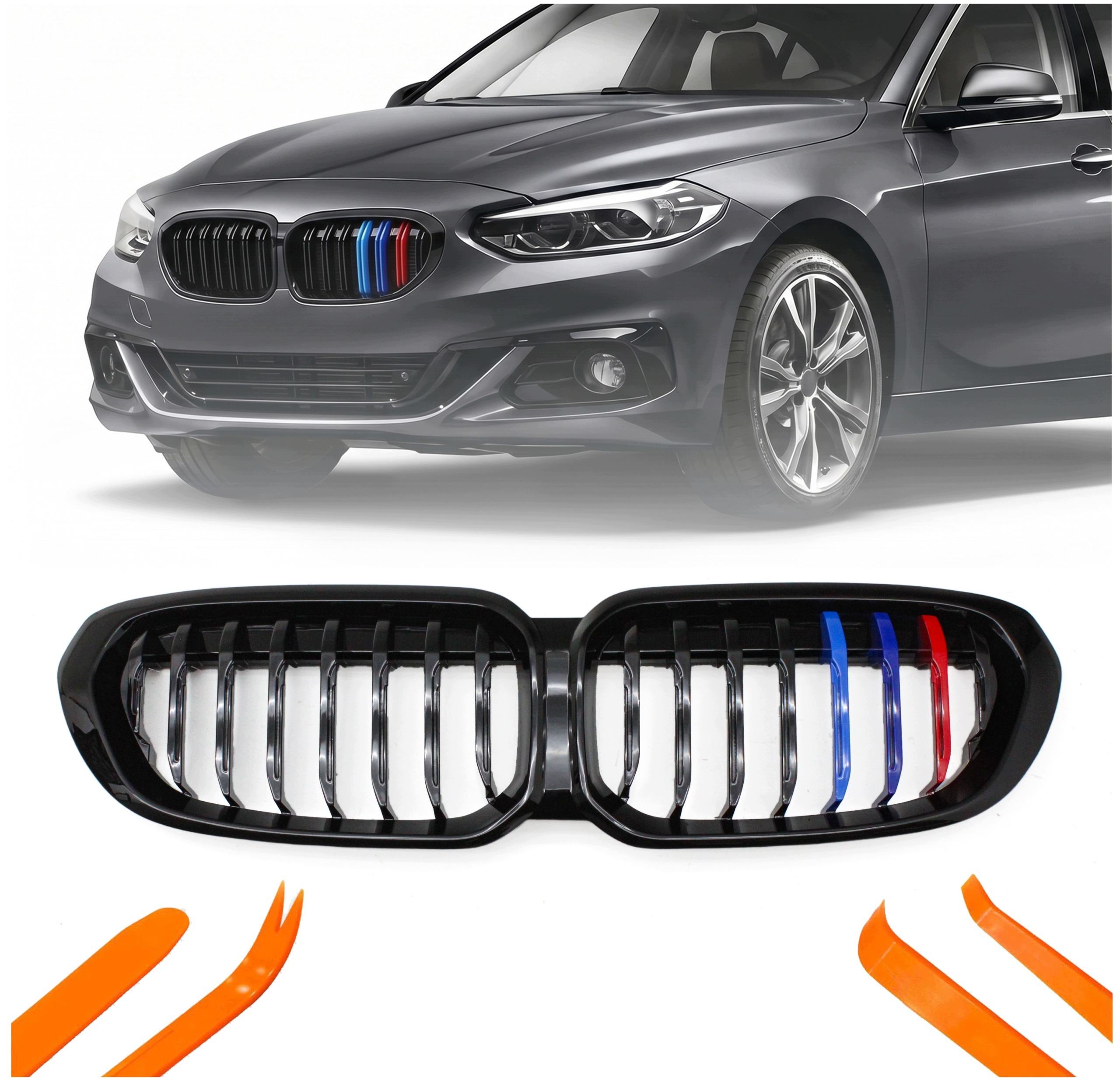 Přední Atrapa Pro Bmw 1 F52 2021- M-power 1 Žebro