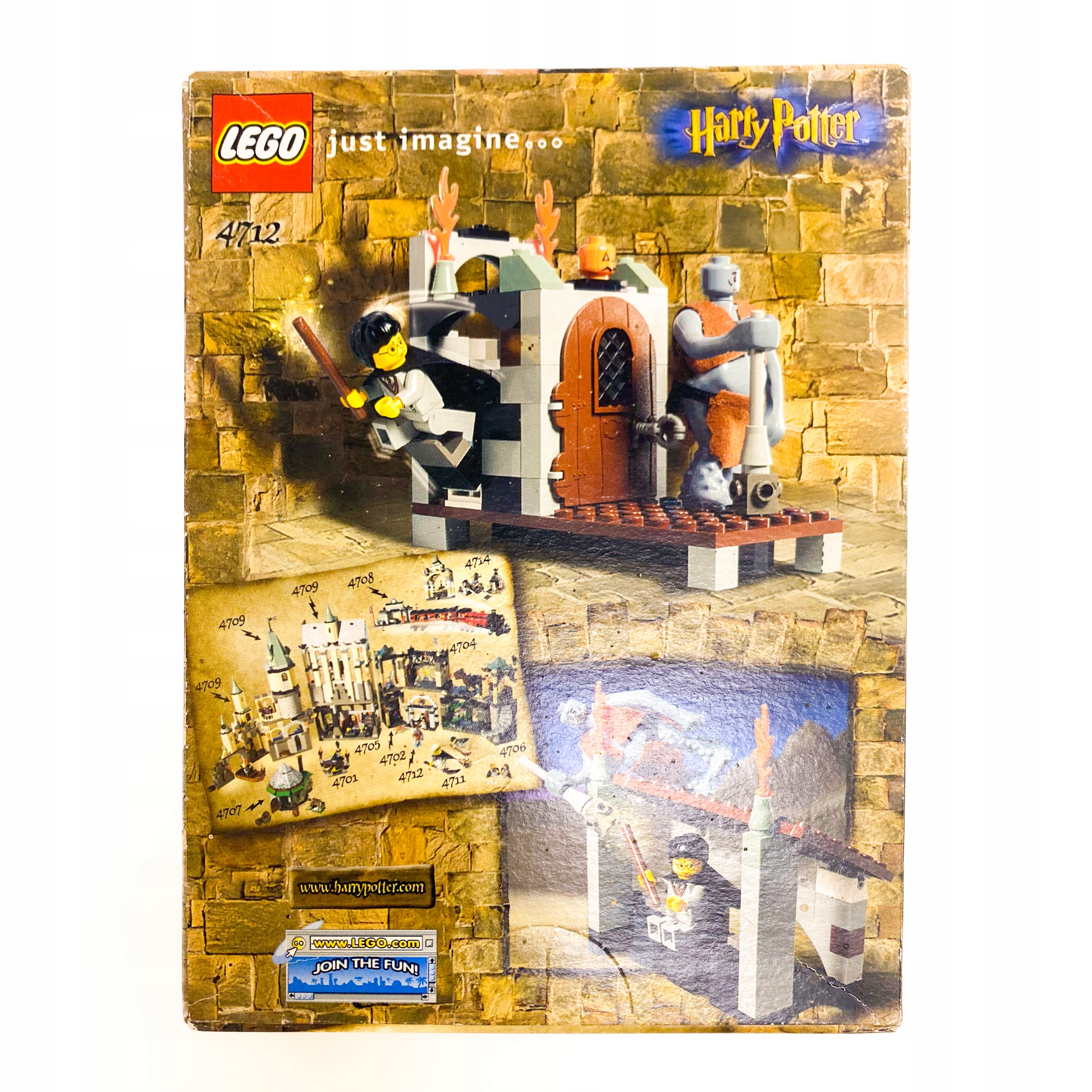 Lego Harry Potter 4712 Troll na wolności Zestaw 71 Elementy Rok: 2002 Retro