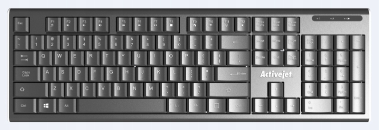 

Klawiatura membranowa Usb Activejet K-3903SW
