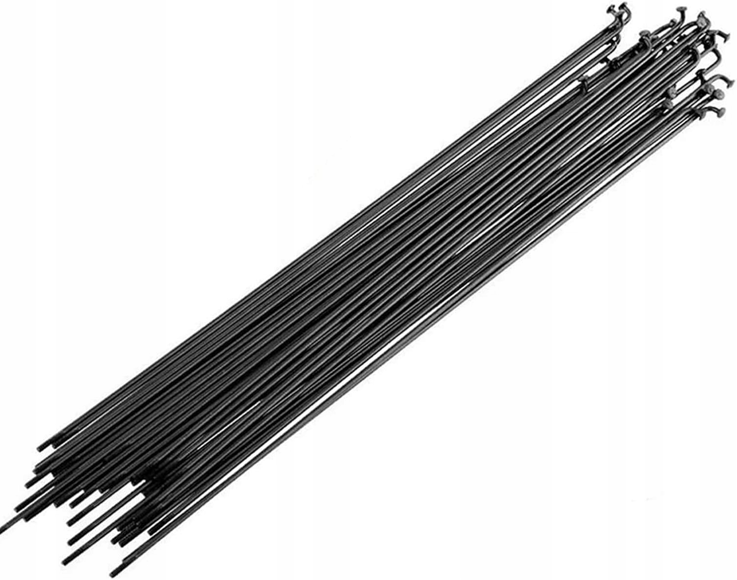 Szprychy rowerowe stalowe ocynkowane czarne 14G 280mm, 38szt.