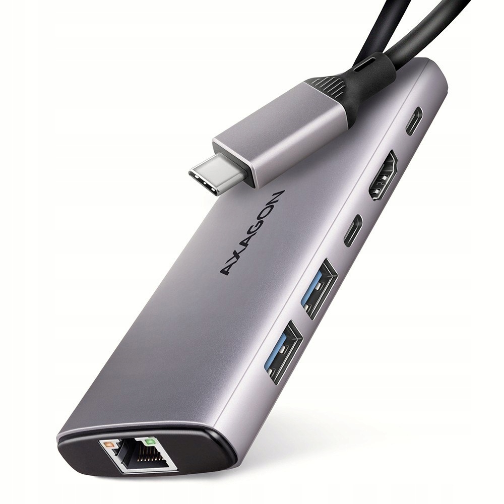 HMC-6G2L Multiportový Usb hub 6v1, 10Gbps, 2xUSB-A, 1xUSB-C, Hdmi 4K/60Hz