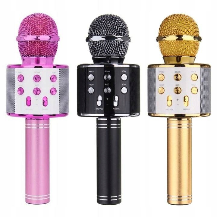 Mikrofon do karaoke Bluetooth głośnik funkcja FM EAN (GTIN) 5904653726698