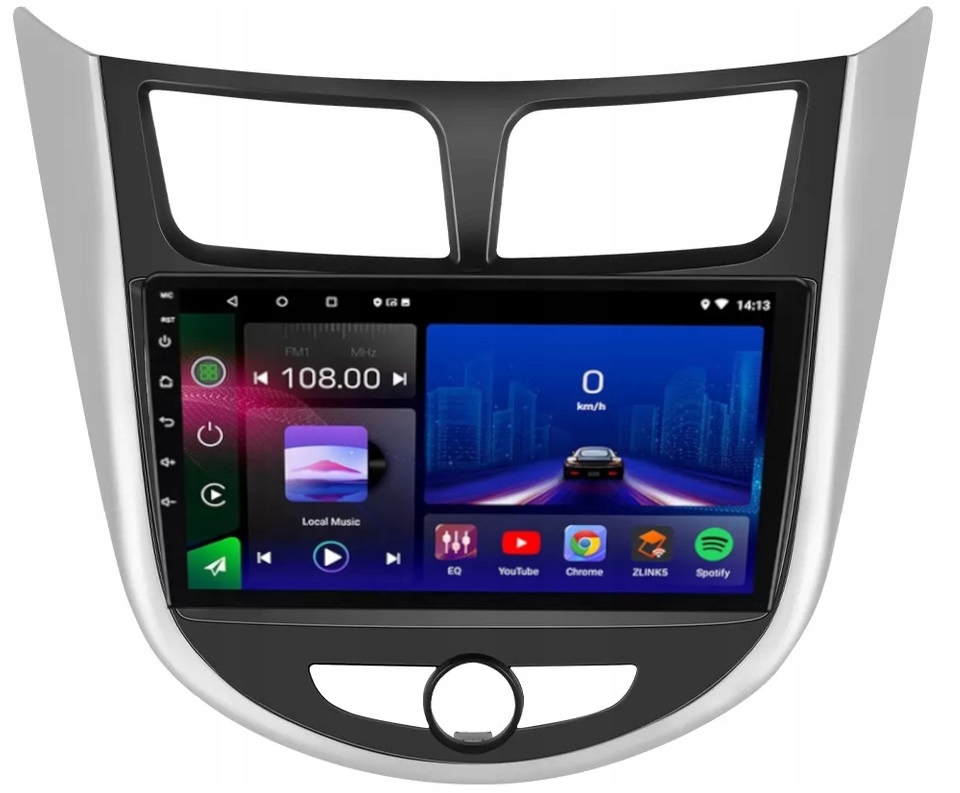 Gps Rádio Android Hyundai Accent Solaris 2011-2016 Bt Carplay 4GB 64GB