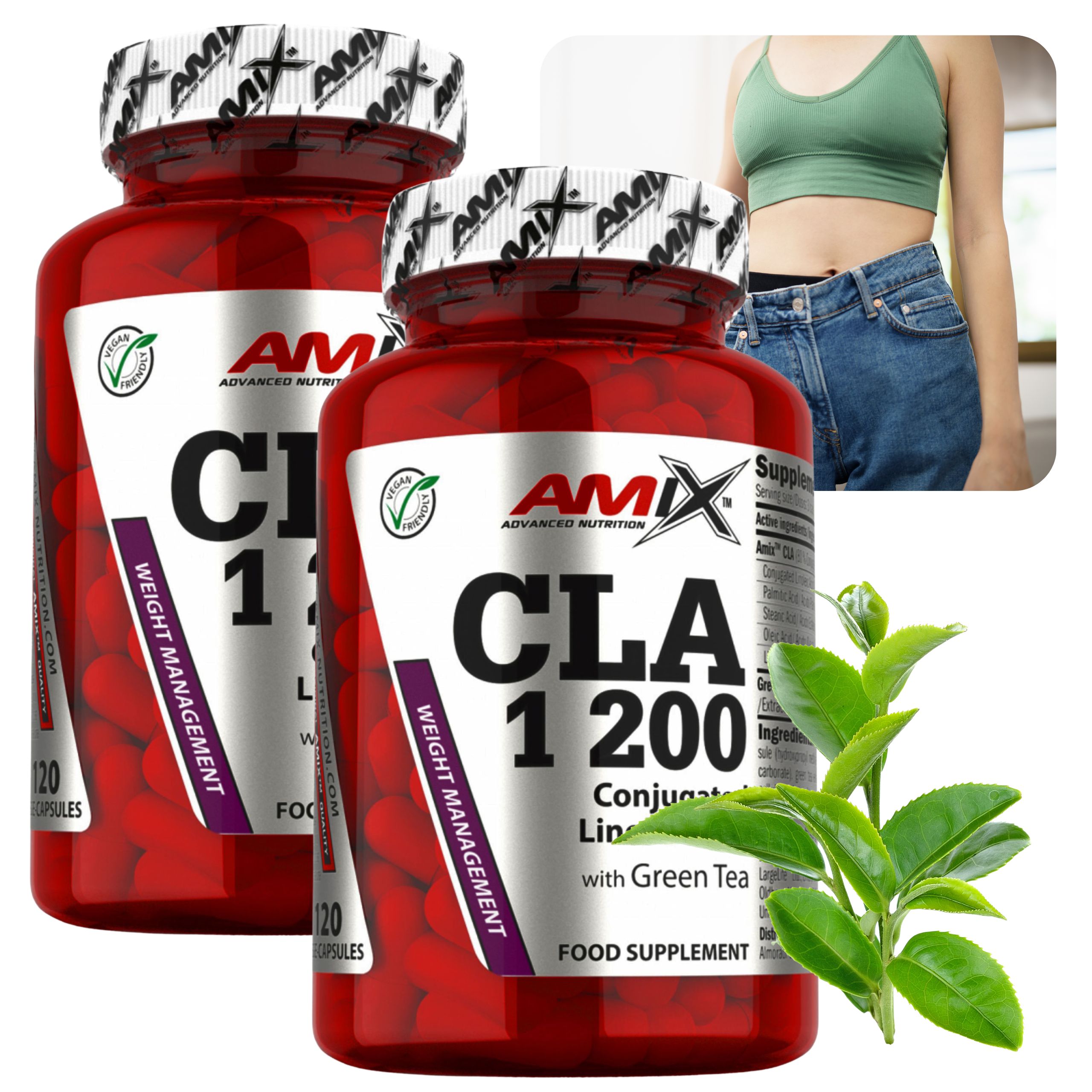 Tablety Na Hubnutí Cla 1200 Linoleic Acid Extrakt ze zeleného čaje