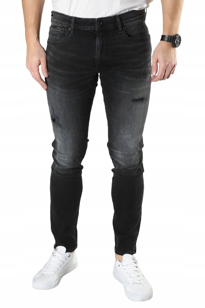 Cross Jeans Spodnie Męskie Blake Slim Szare 31/34