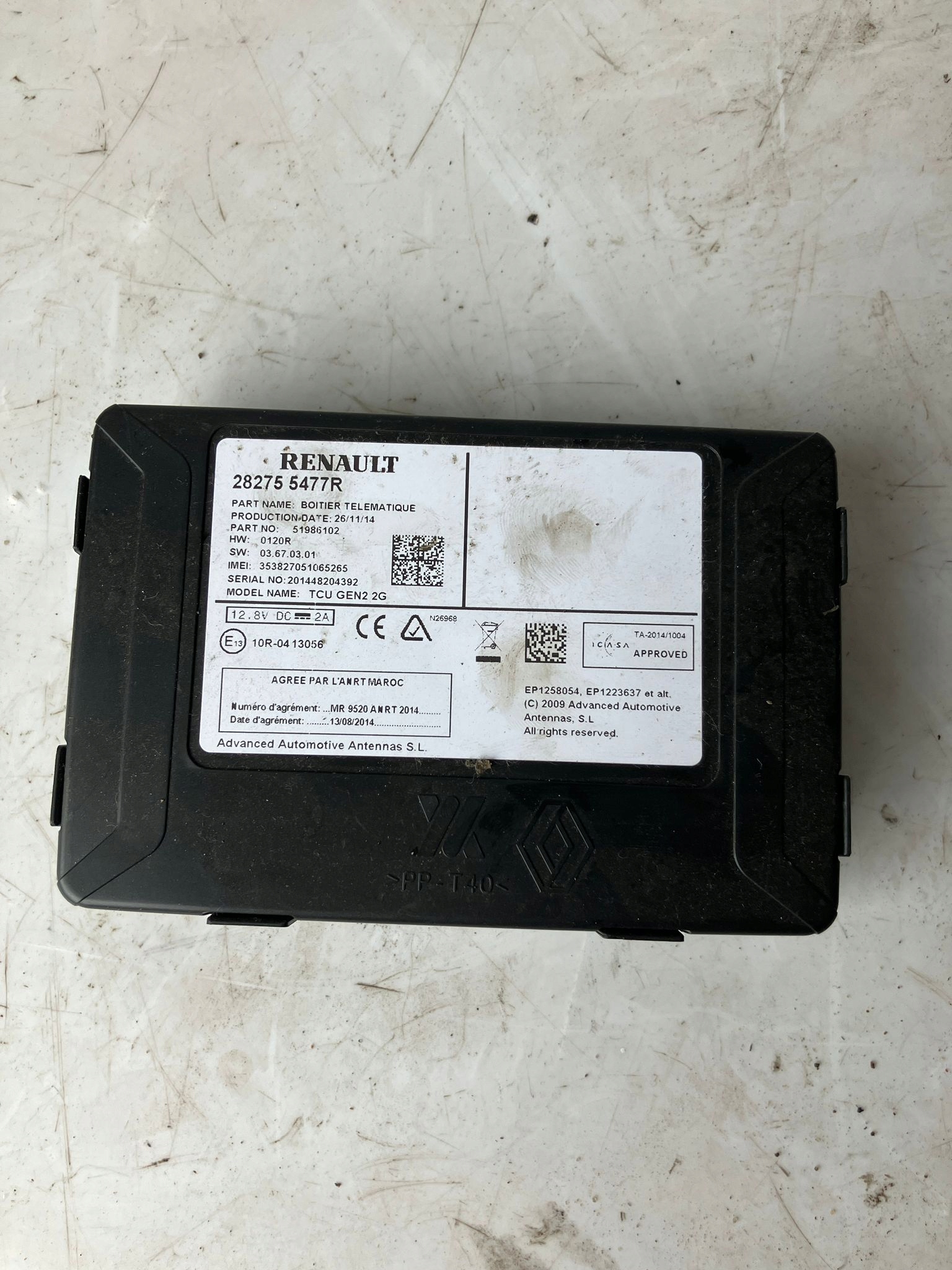 модуль навигации TWINGO III 282755477R