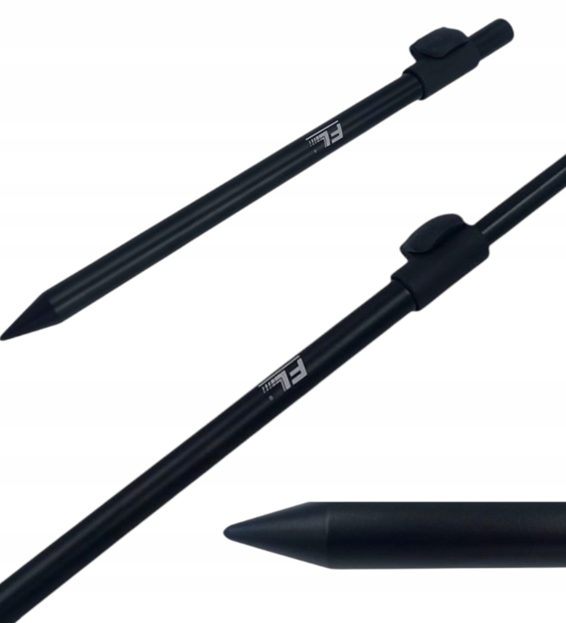 Podpórka Wędkarska Gładka Fl Sztyca Aluminiowa 30/55 CM Feeder Carp Czarna