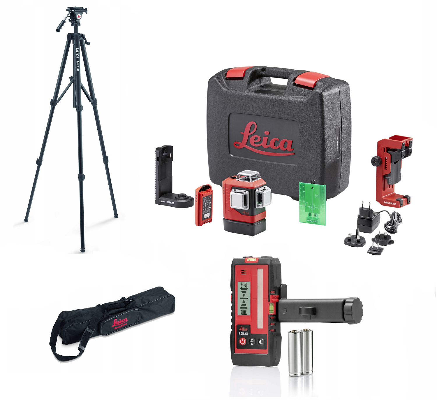 

Laser krzyżowy 360° Leica Lino L6G statyw detektor