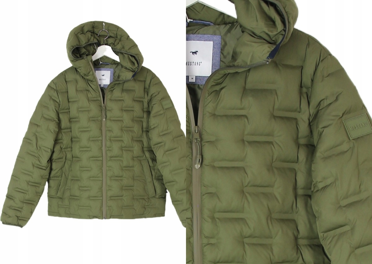 Mustang Westchase "olive" Puchowa Kurtka Zimowa Ciepła M/L