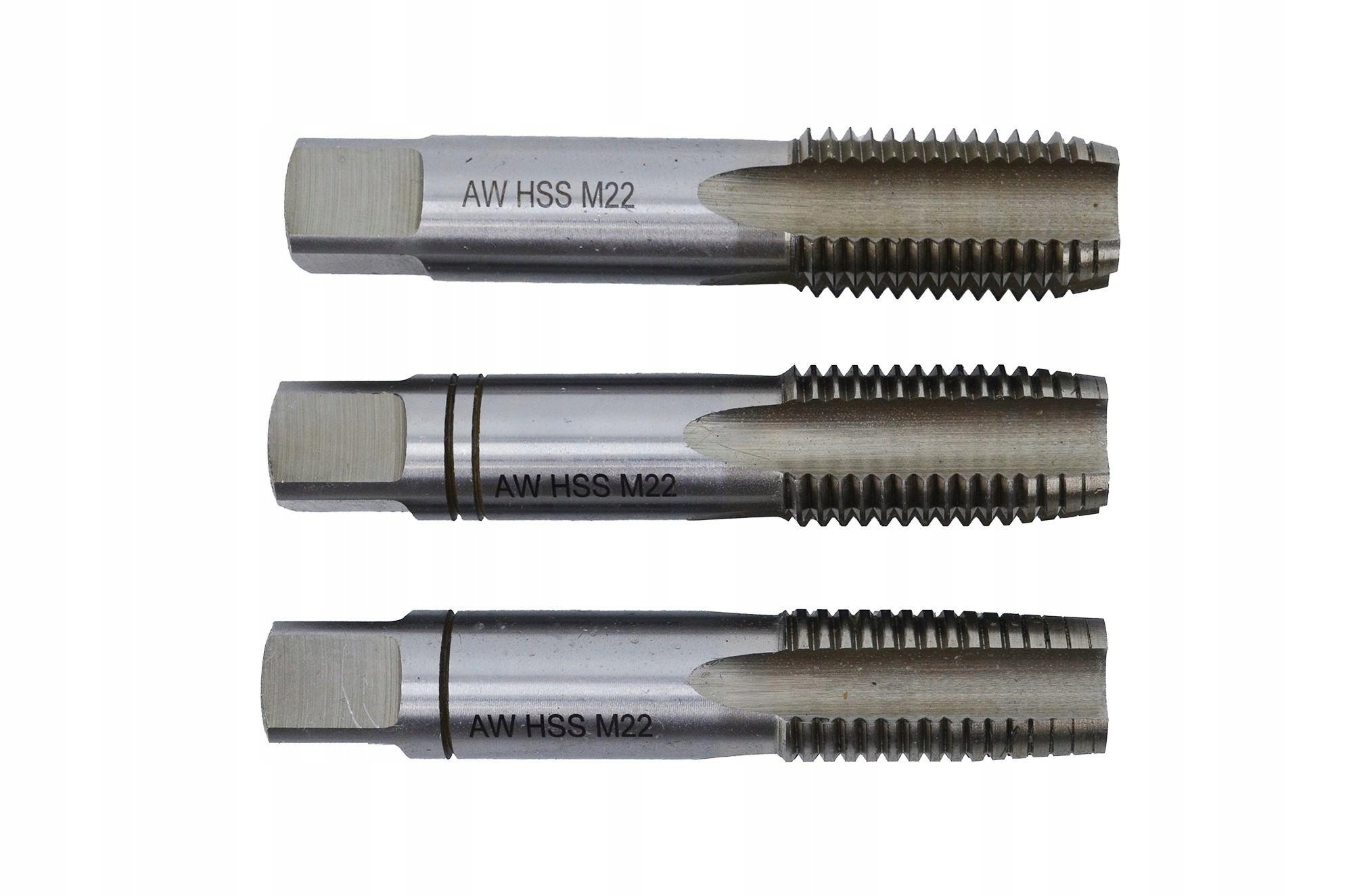 Závitník M2 Hss M20x2,50 sada 3ks Black Line Awtools