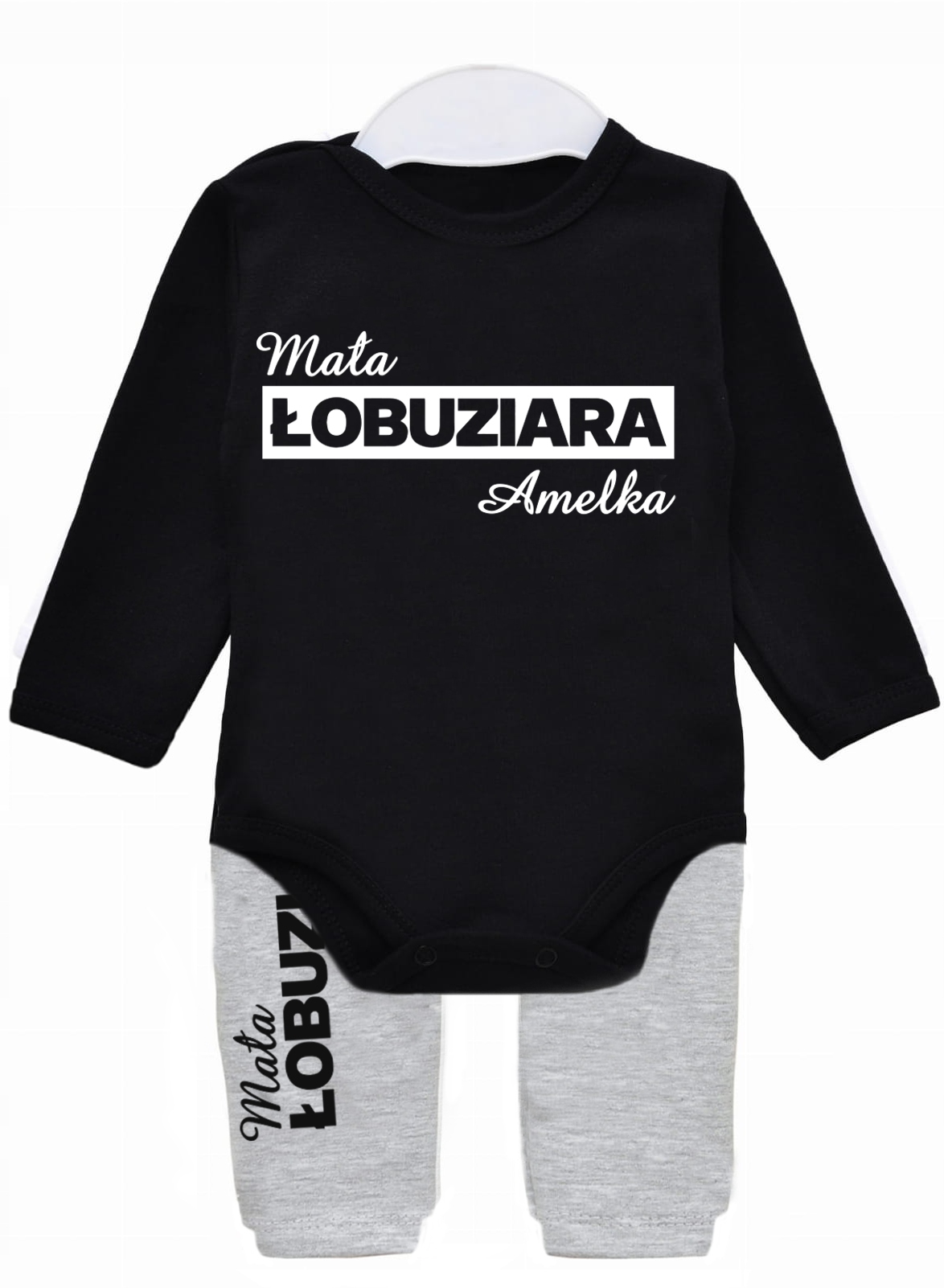 Komplet body spodnie Mała ŁOBUZIARA IMIĘ 92 Marka Inna marka