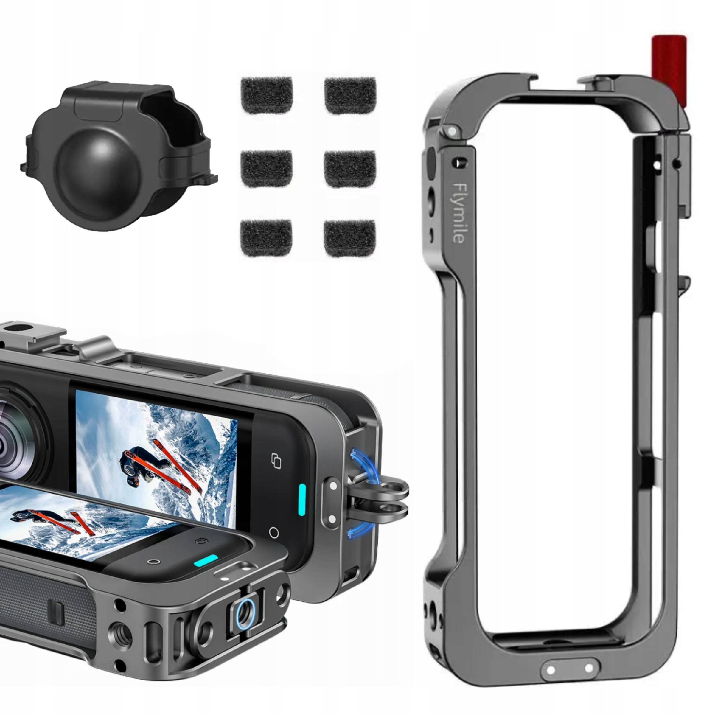 Hliníkové pouzdro Ochranný rámový mechanismus zámku pro Insta360 X5 kryt