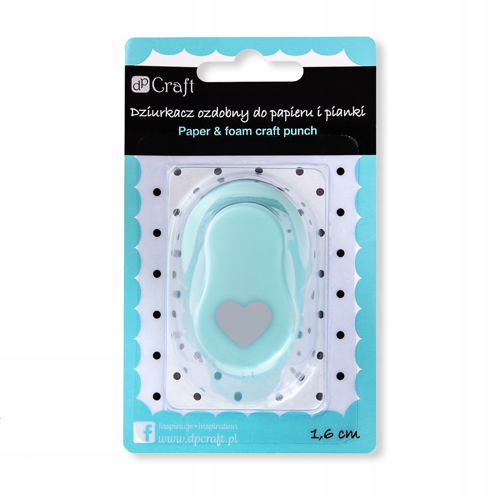 

Dziurkacz ozdobny do papieru i pianki 1,6 cm serce