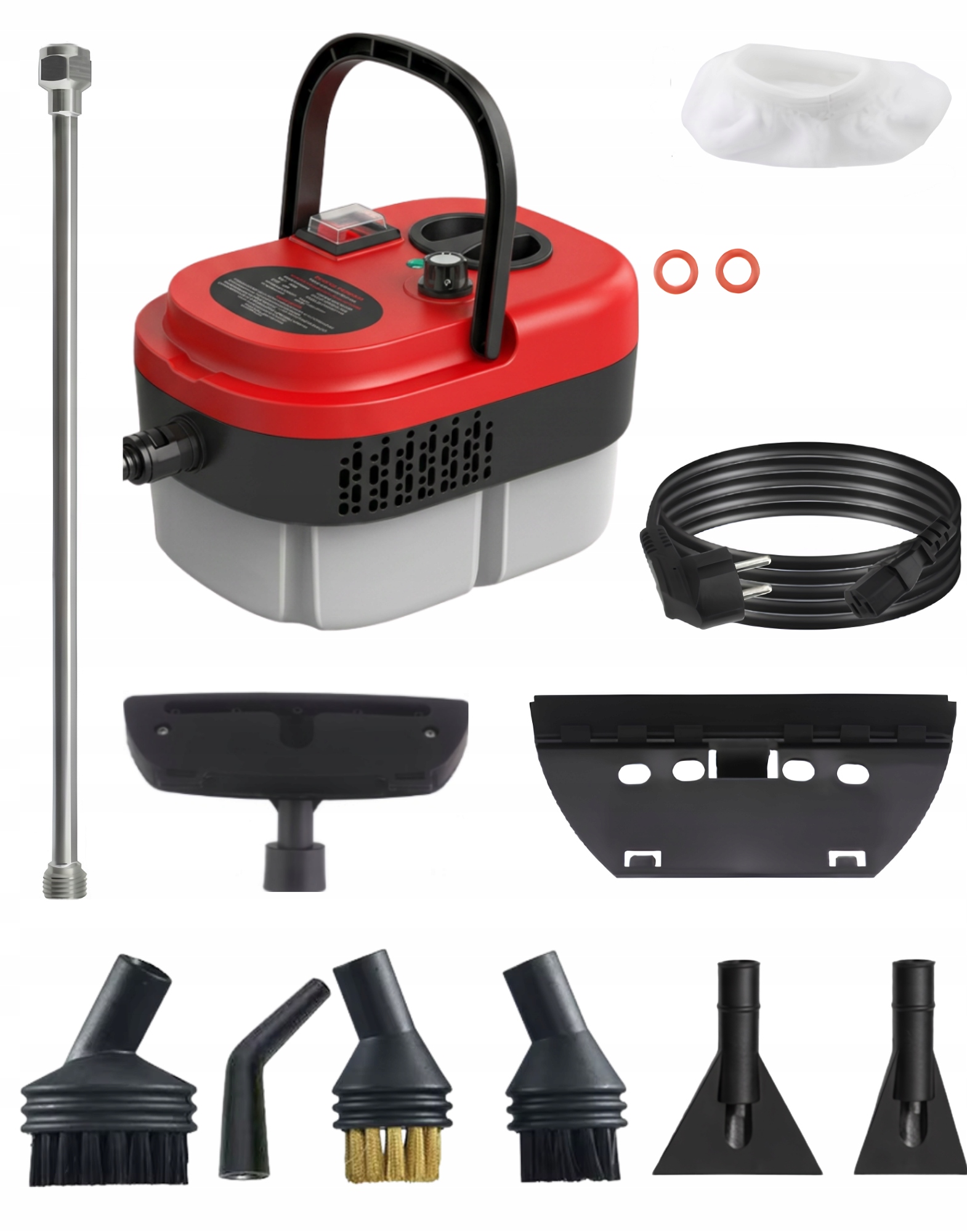 Myjka parowa z końcówkami RegMag 2500 W 1.2 l – Elementy zestawu