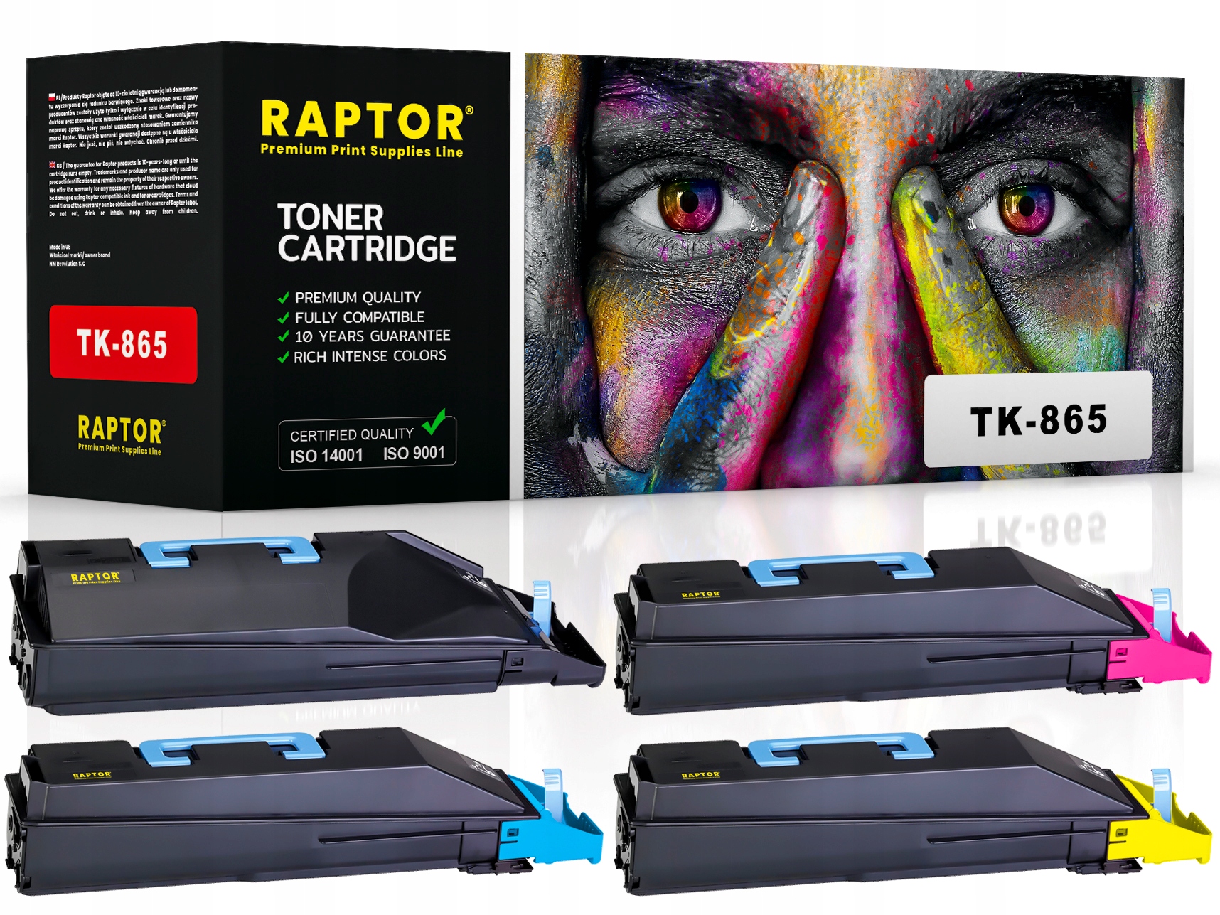 Sada Tonerů Pro Kyocera TK-865 250ci 300ci Cmyk