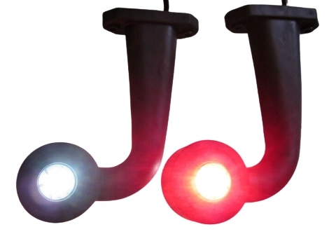 LAMPA OBRYSOWA LED OBRYSÓWKA BIAŁO CZERWONA LAWETA Informacje dodatkowe żarówki w zestawie