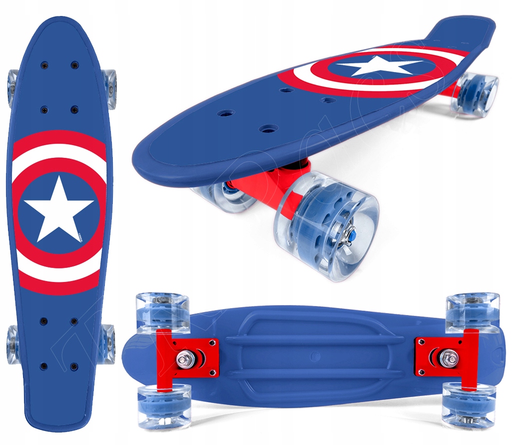 

Deskorolka Fiszka Deska Dla Dzieci Captain America
