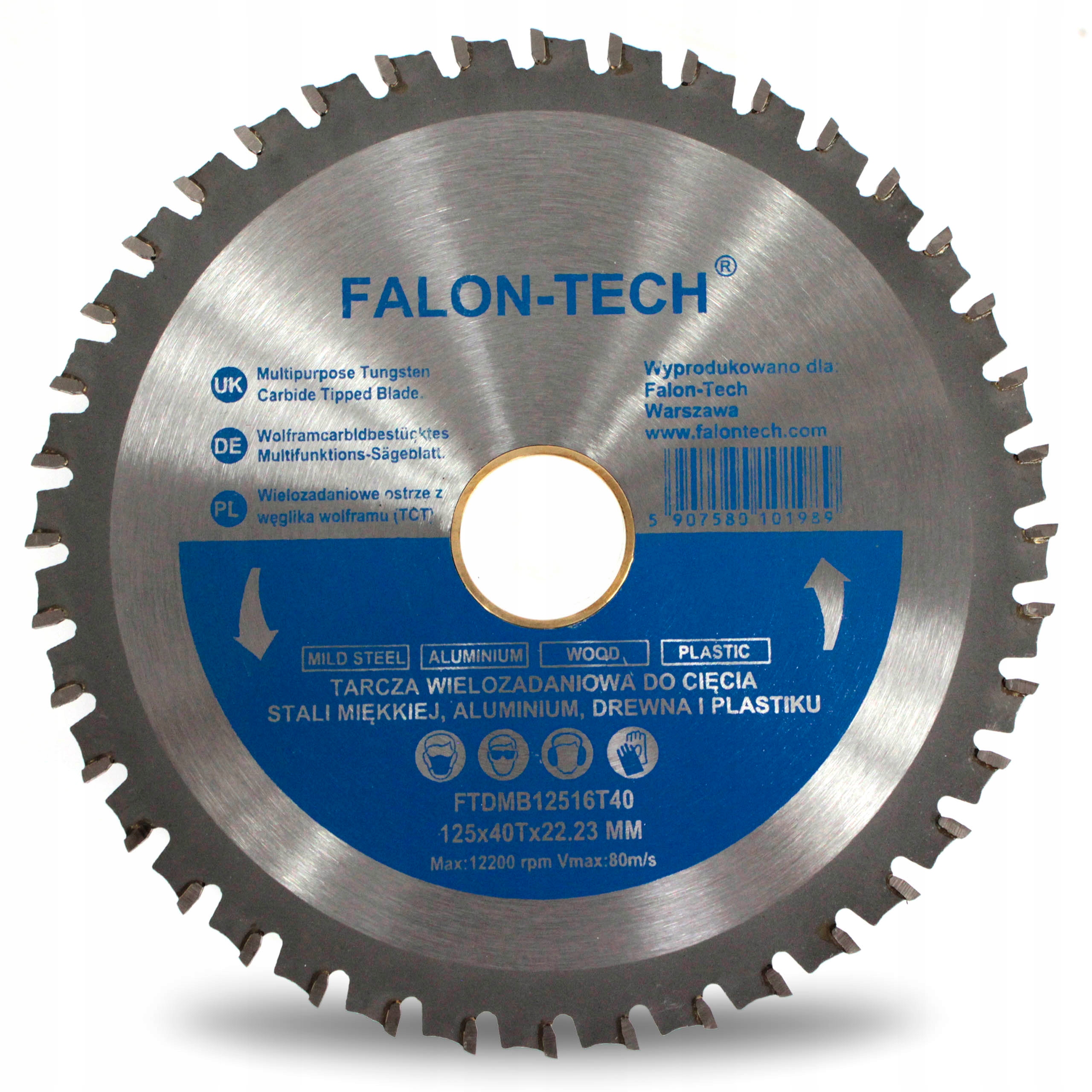

Tarcza Piła Wielozadaniowa Tct Falon-tech 125 40z