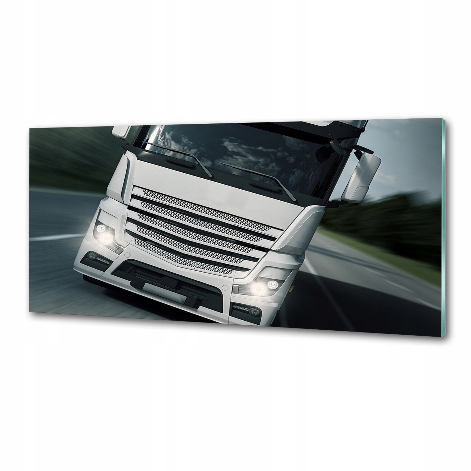Dekorativní panel sklo Nákladní auto 125 x 50 cm Lepidlo