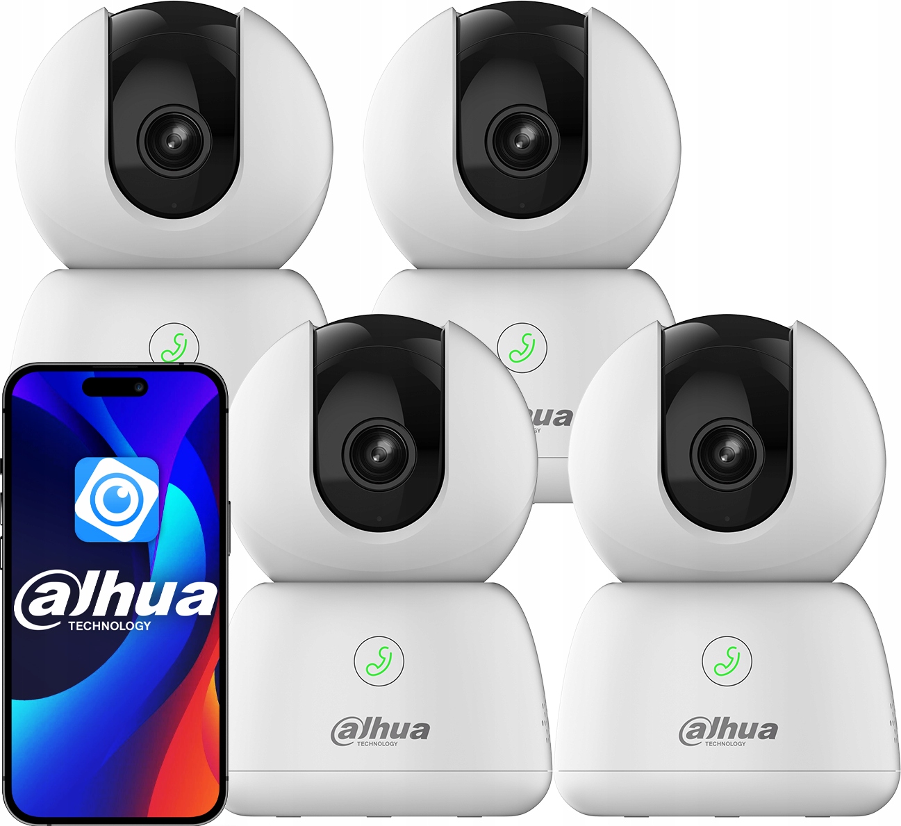 4x 5Mpx otočná WiFi kamera Dahua H5B Hero Nita Interná Audio Slot Sd