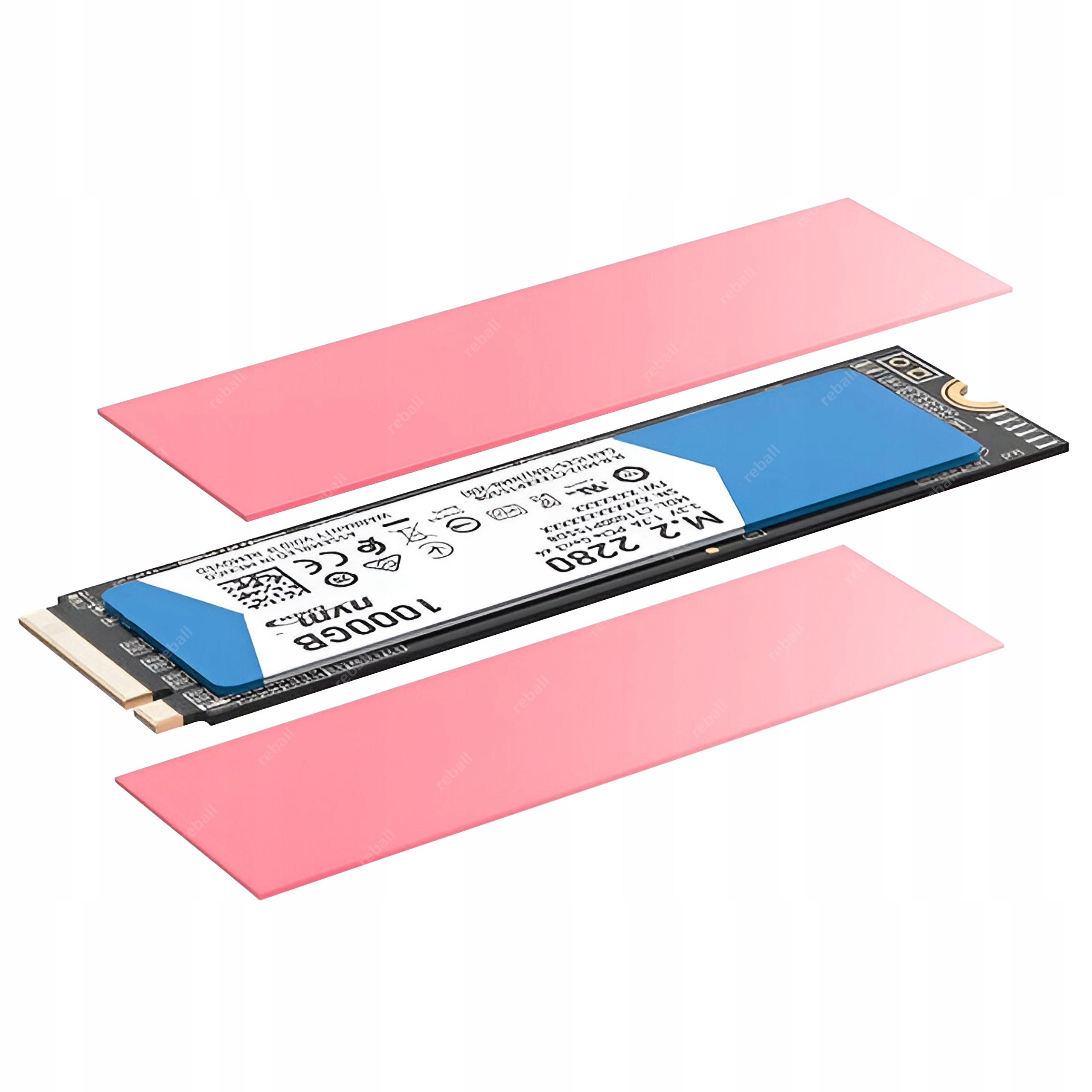 TERMOPAD TERMOPADY THERMAL 15x100mm 3,8W/mK ZESTAW 4SZT 0,5mm 1mm 1,5mm 2mm Stan opakowania oryginalne