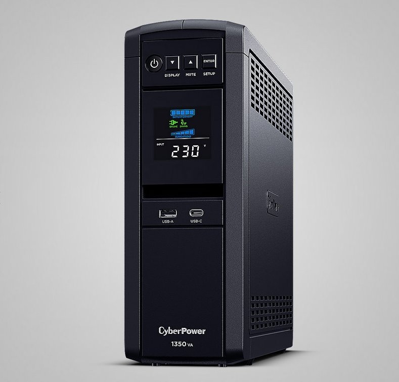 CyberPower CP1350EPFLCD, Ups Intelligent Pfc, 1350VA/810W, LCD, 6x Schuko…