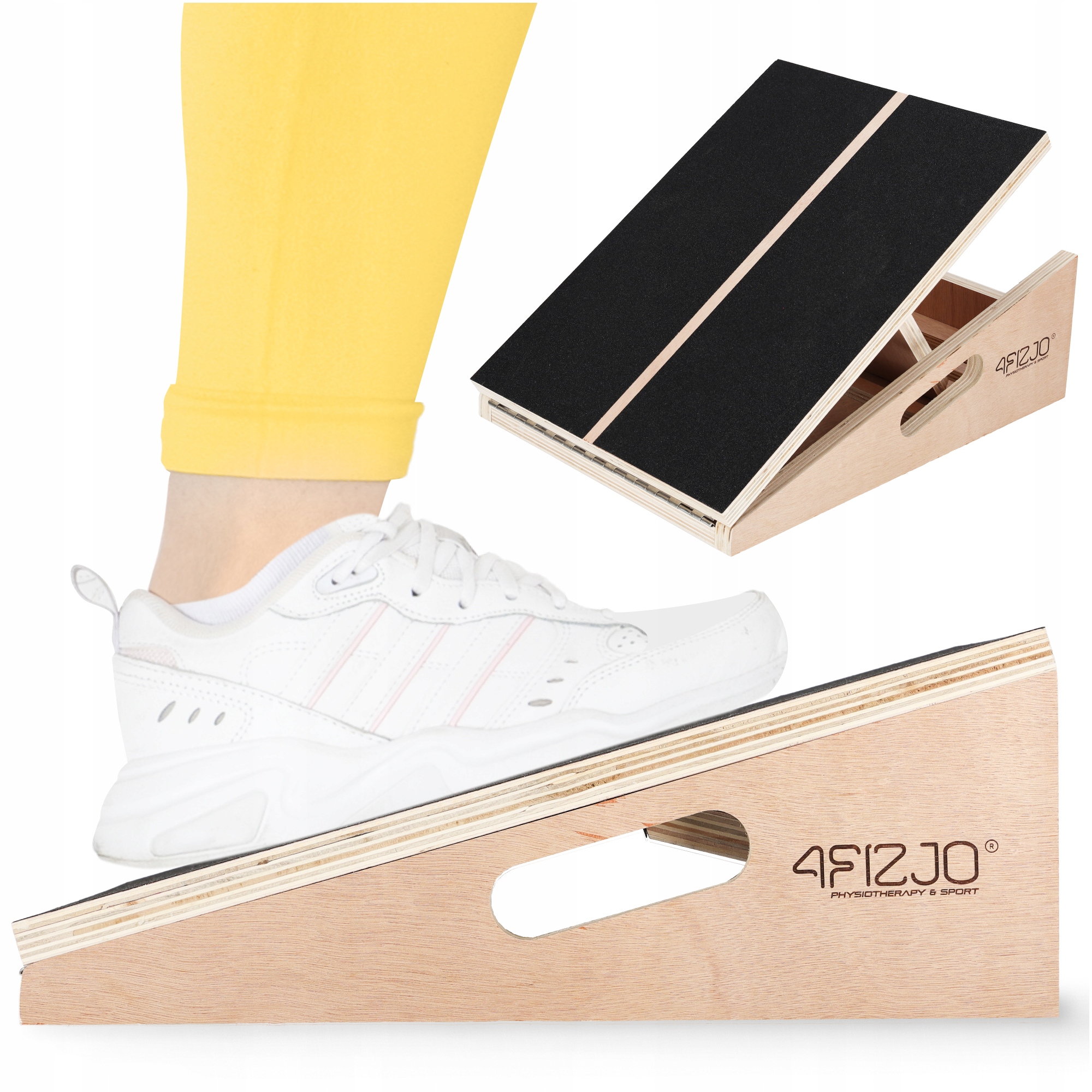 Drewniana Platforma Do Rozciągania Do Ćwiczeń Łydek Regulowana Slant Board