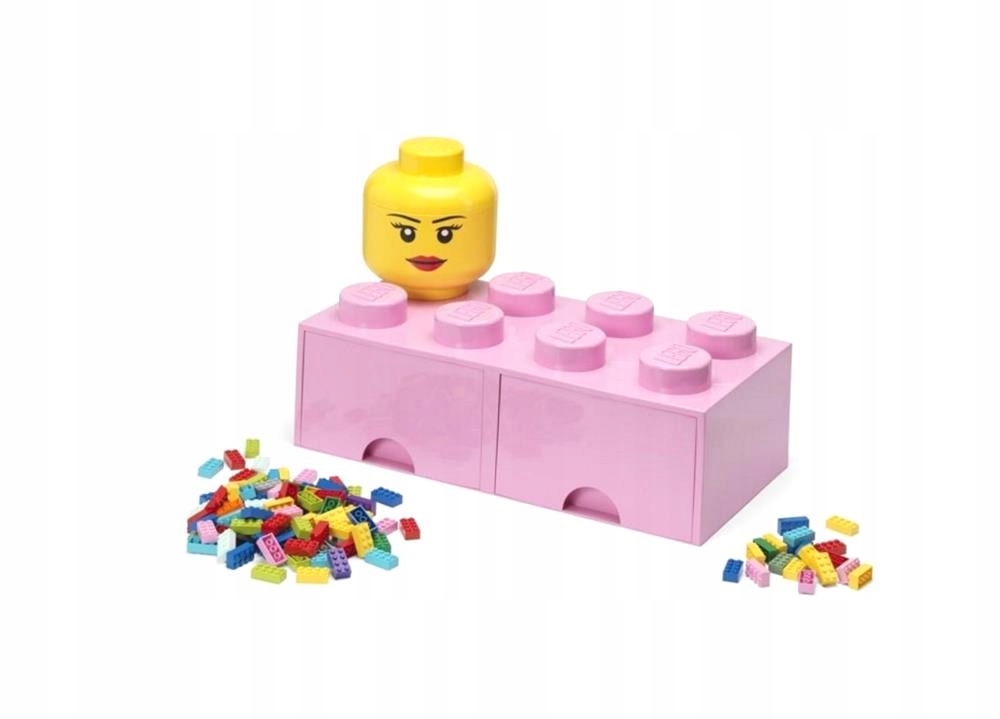 Lego (r) Kontejner Kostka Se Zásuvkami Osmička Růžová