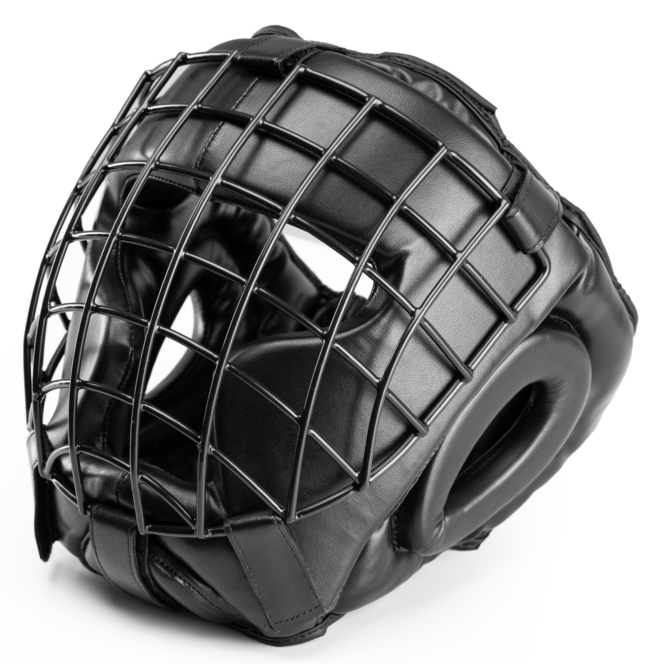 Kask Bokserski Treningowy Z Maską Skóra Evolution