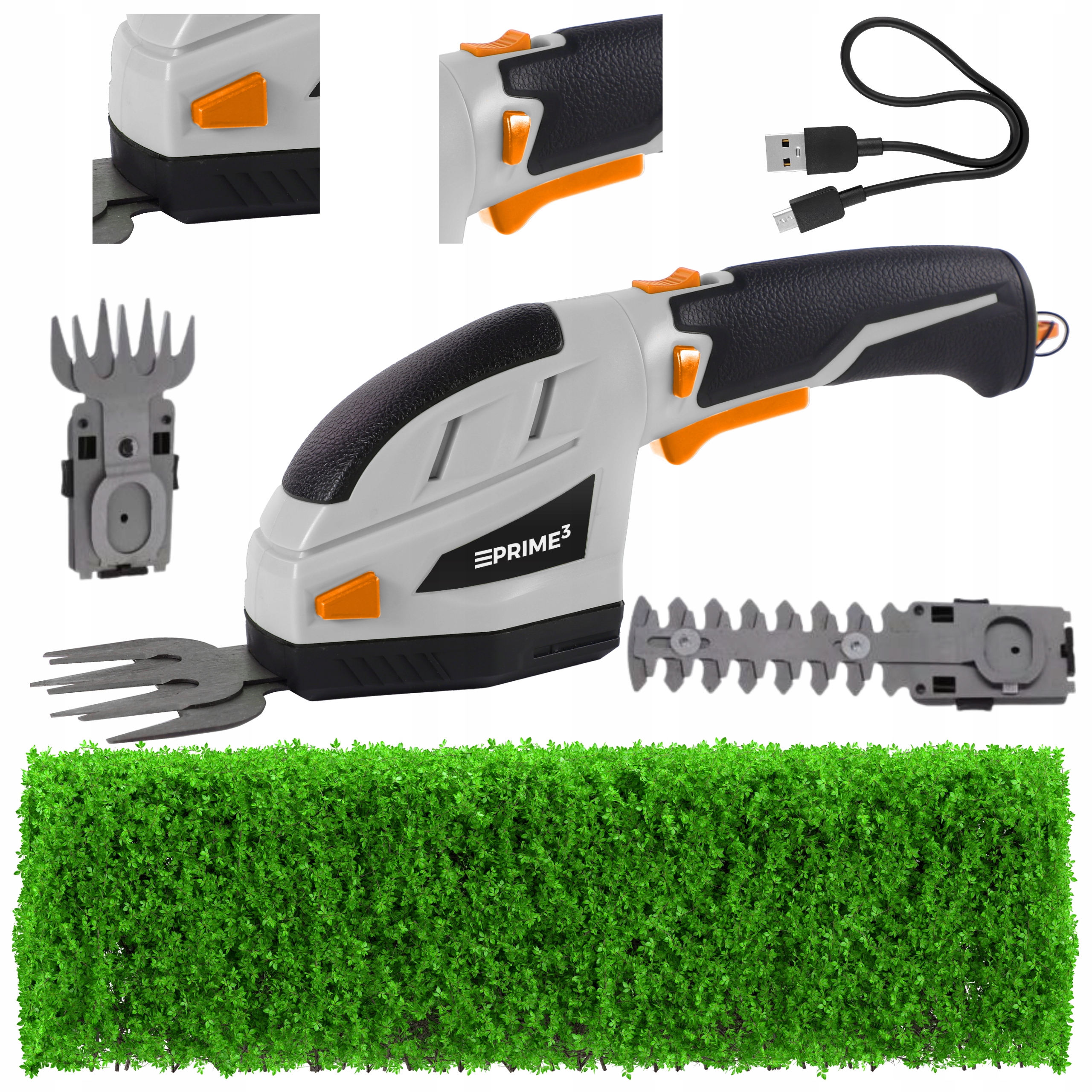 Nożyce Akumulatorowe 2w1 Trymer do Trawy i Żywopłotu 3.6V GCT21