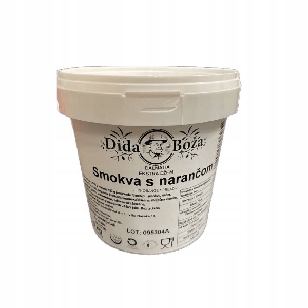 Marmeláda z fíků a pomerančů Dida Boža Eko 1,5 kg fíkový džem s pomerančem