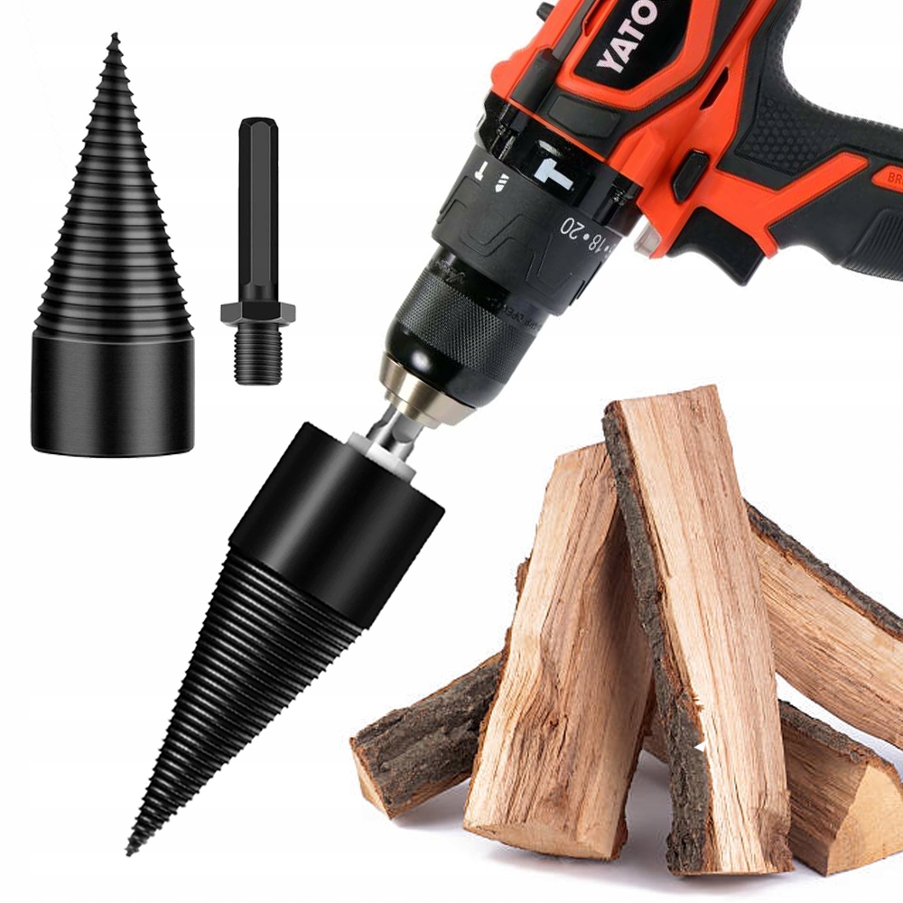 ŚWIDER DO ROZŁUPYWANIA DREWNA WIERTŁO STOŻKOW