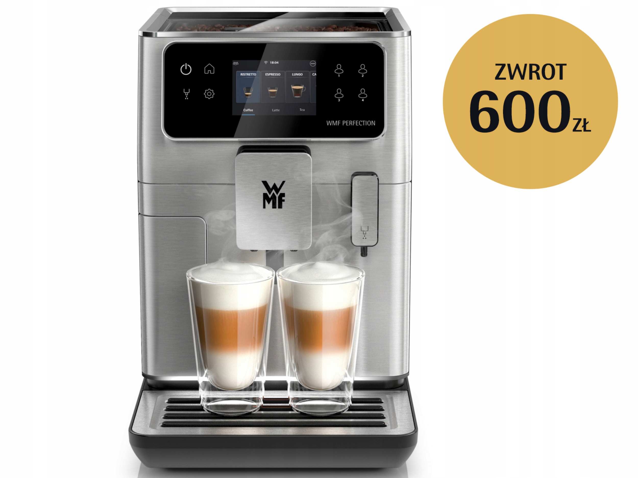 Ekspres ciśnieniowy do kawy Wmf Perfection 640 15 bar 15 przepisów kaw