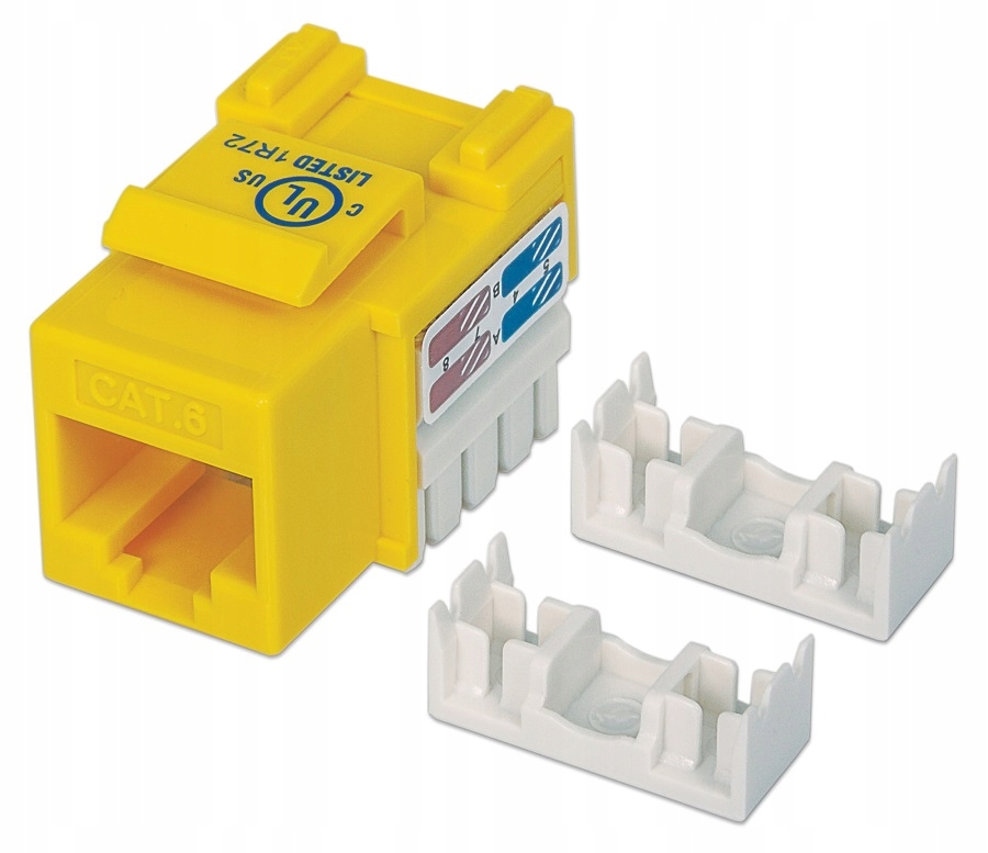

Moduł Keystone RJ45 Utp CAT6 Żółty