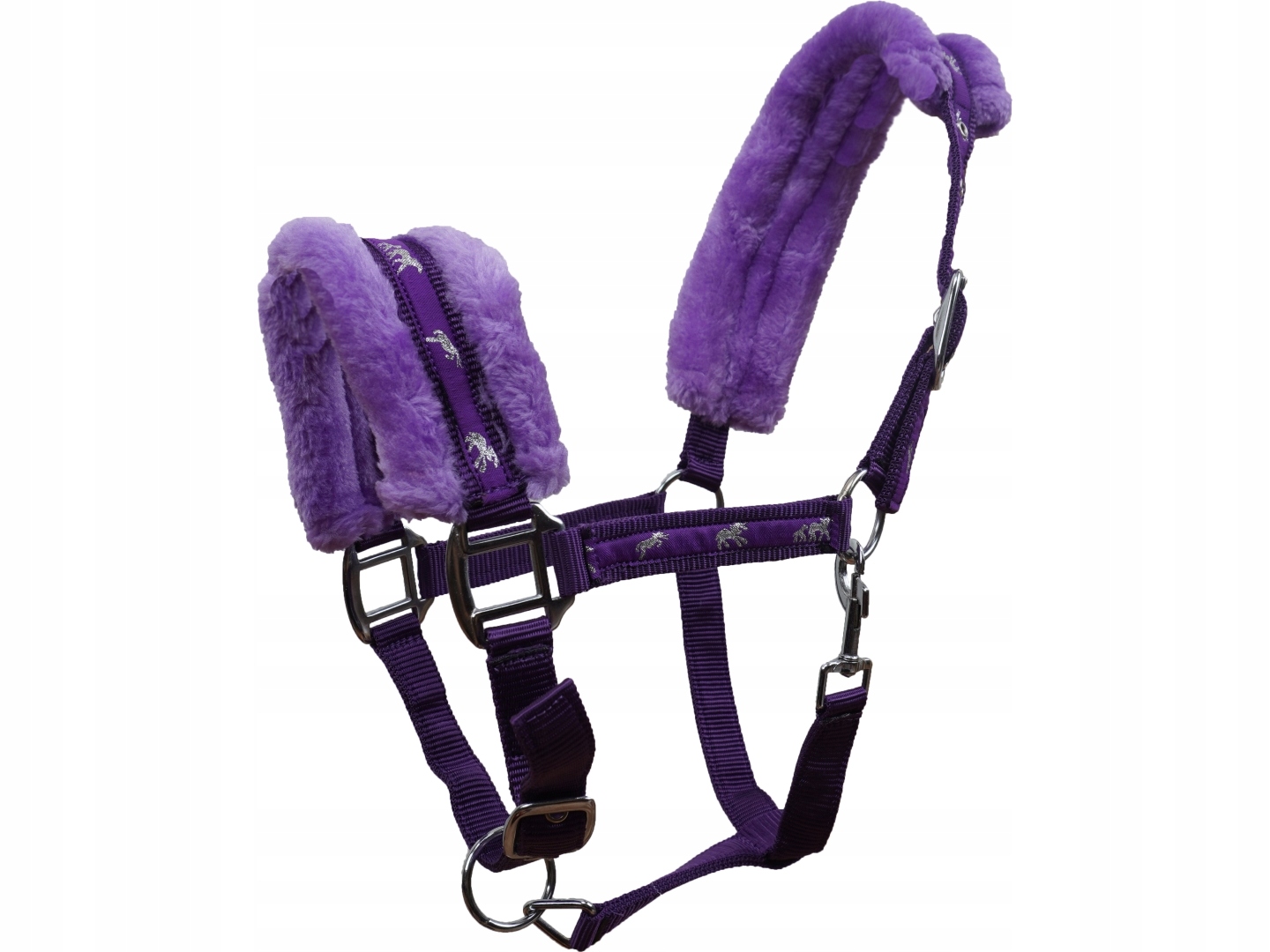 Miękki Kantar z Futerkiem Balotade Flaffy Różowy Shetty Rodzaj Kantar