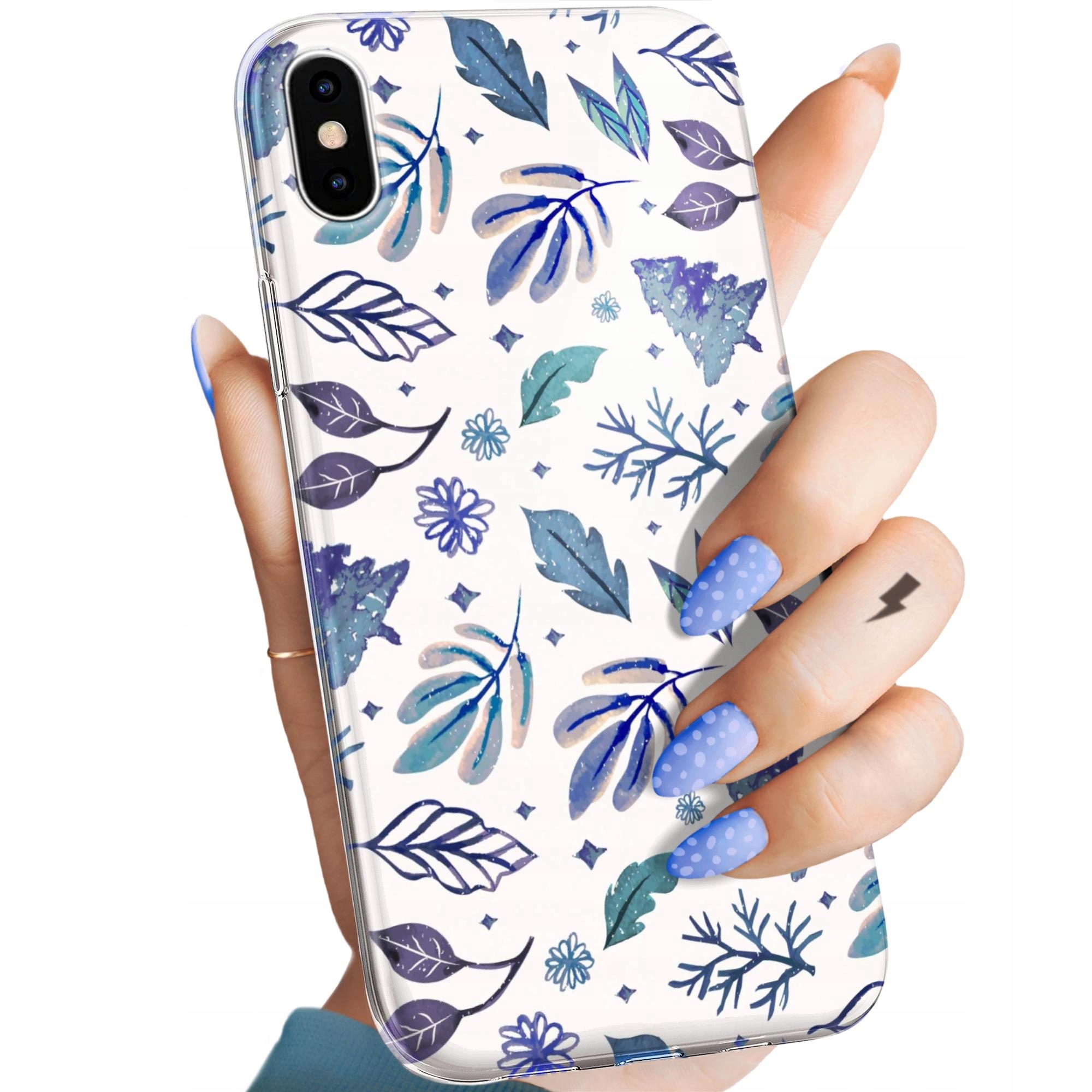 Etui Do Iphone Xs Max Zima Śnieg Śnieżynki Winter Obudowa Pokrowiec